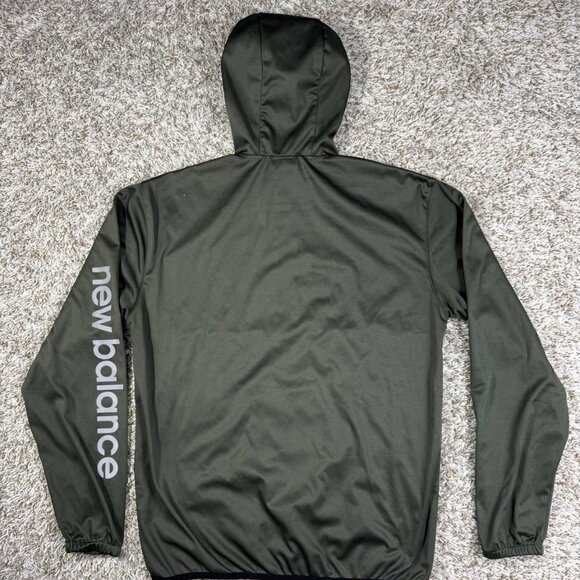 New Balance Men's Performance Hoodie – Olive Green, Size S RN130893 - Picture 2 of 16